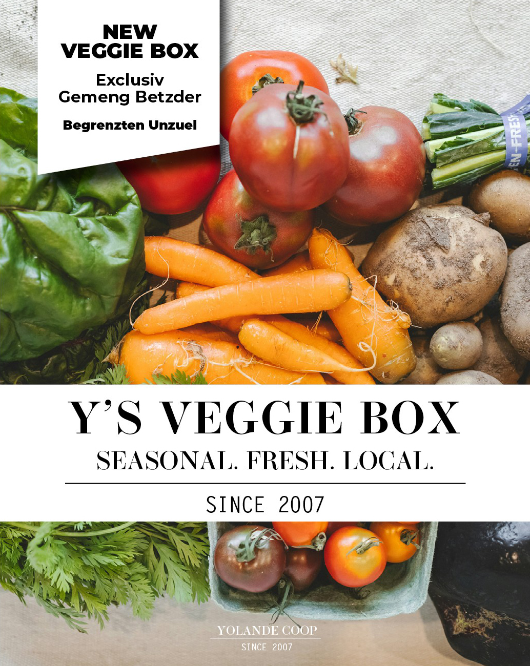 Nouveau chez Yolande Coop : Y’s Seasonal Veggie Box !